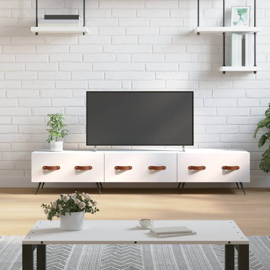 TV-Møbel Hvit TV-benk 150x36x30 cm