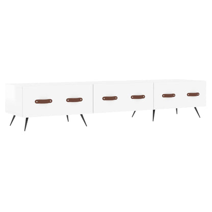 TV-Møbel Høyglans Hvit TV-benk 150x36x30 cm