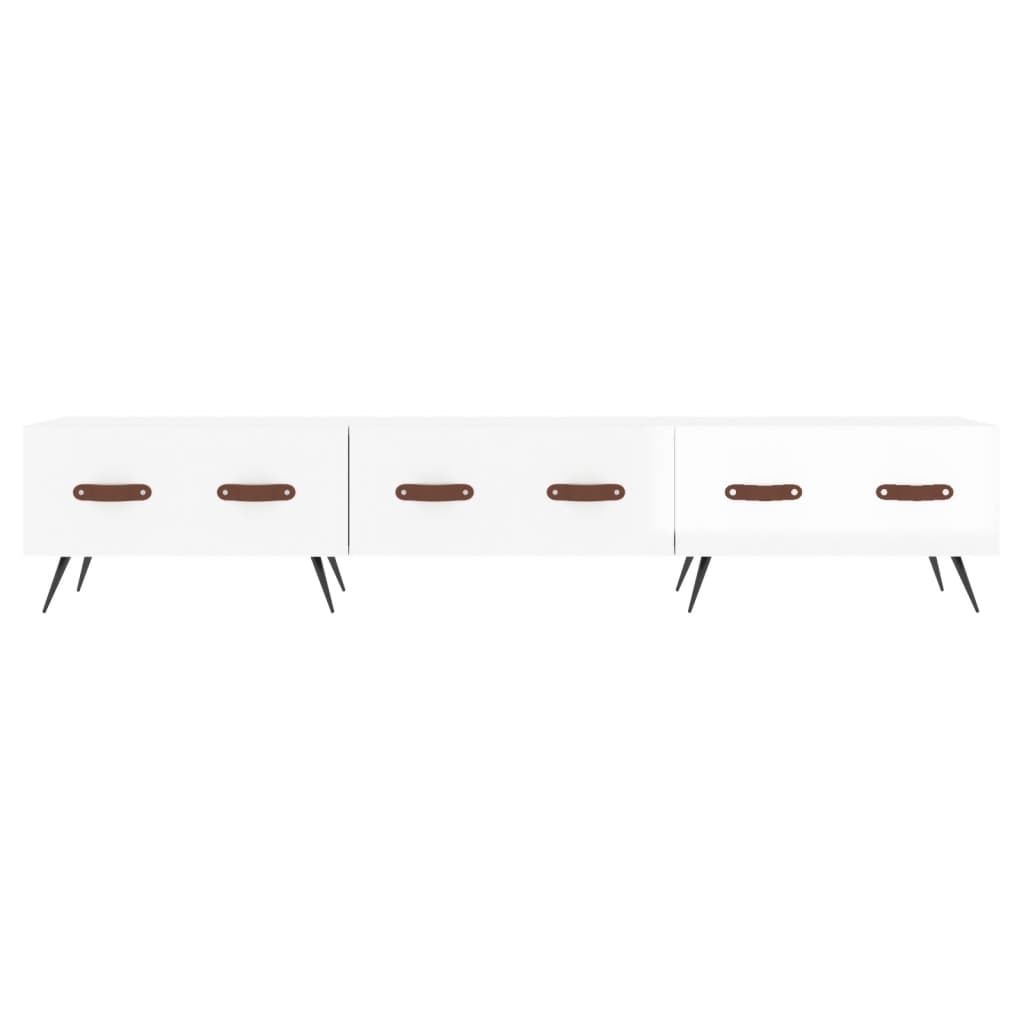 TV-Møbel Høyglans Hvit TV-benk 150x36x30 cm