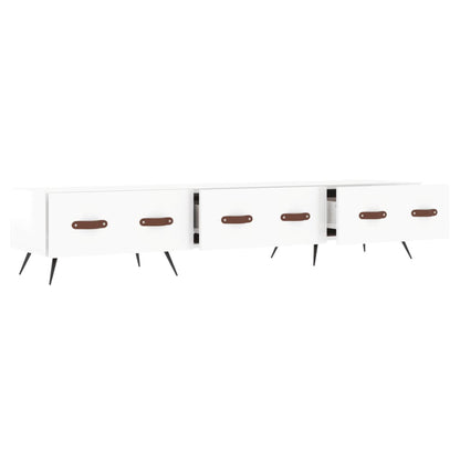 TV-Møbel Høyglans Hvit TV-benk 150x36x30 cm