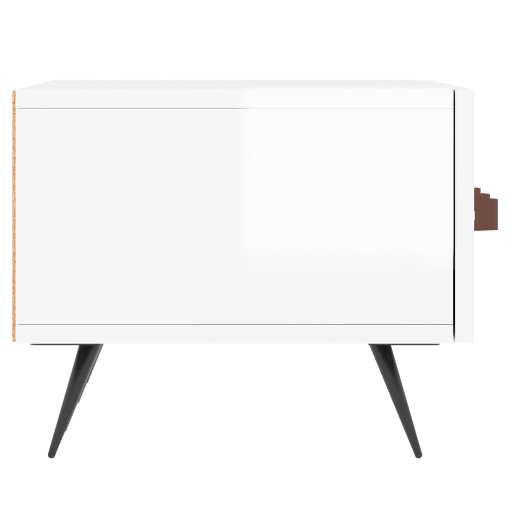 TV-Møbel Høyglans Hvit TV-benk 150x36x30 cm