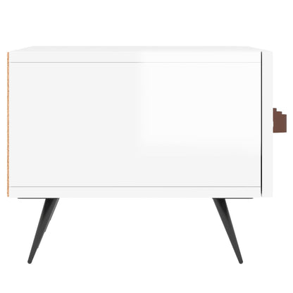 TV-Møbel Høyglans Hvit TV-benk 150x36x30 cm