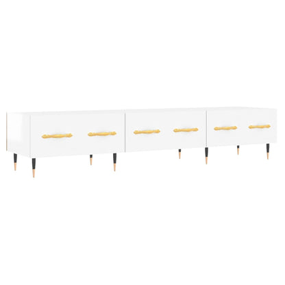 TV-Møbel Høyglans Hvit TV-benk 150x36x30 cm