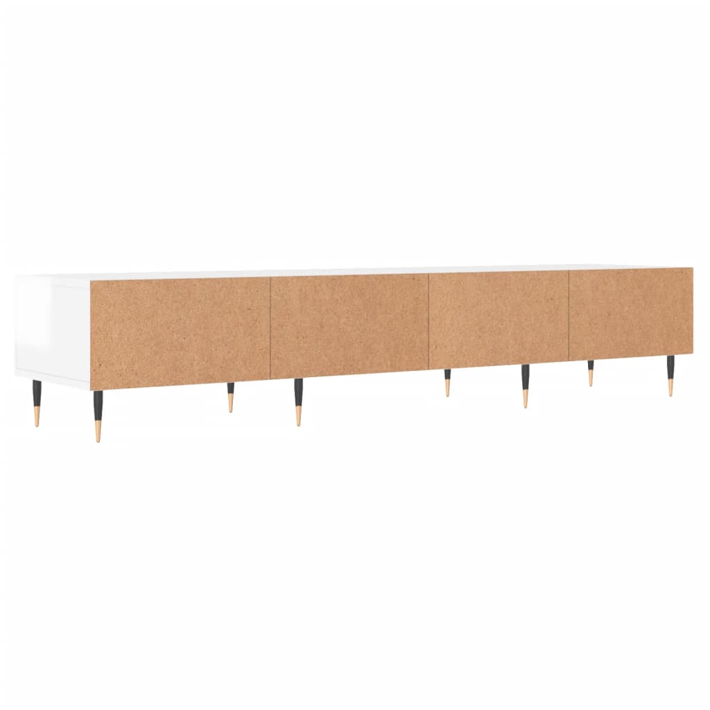 TV-Møbel Høyglans Hvit TV-benk 150x36x30 cm