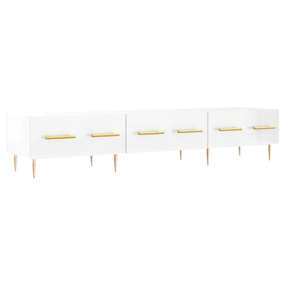 TV-Møbel Høyglans Hvit TV-benk 150x36x30 cm