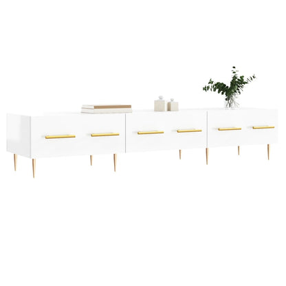 TV-Møbel Høyglans Hvit TV-benk 150x36x30 cm