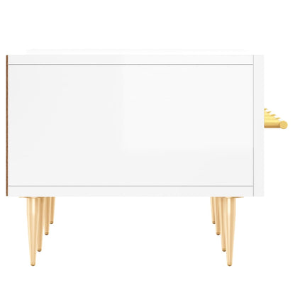 TV-Møbel Høyglans Hvit TV-benk 150x36x30 cm