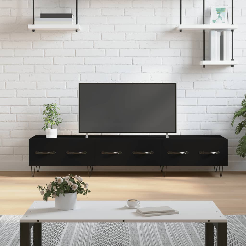 TV-Møbel Svart TV-benk 150x36x30 cm