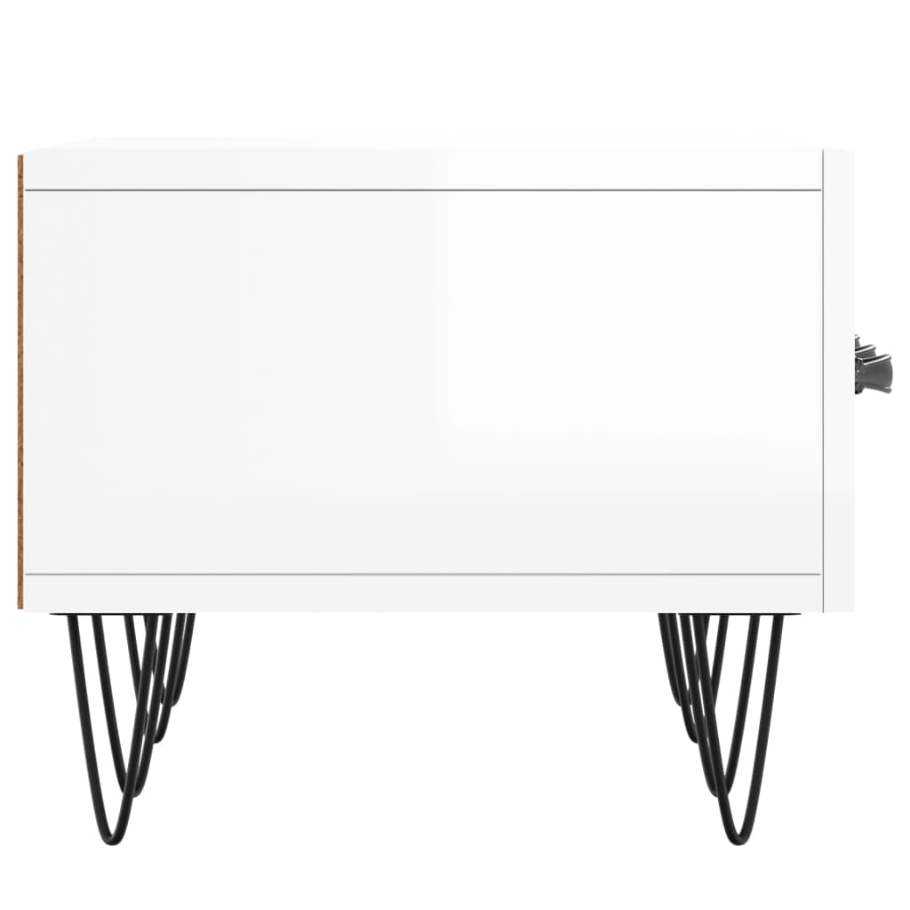TV-Møbel Høyglans Hvit TV-benk 150x36x30 cm