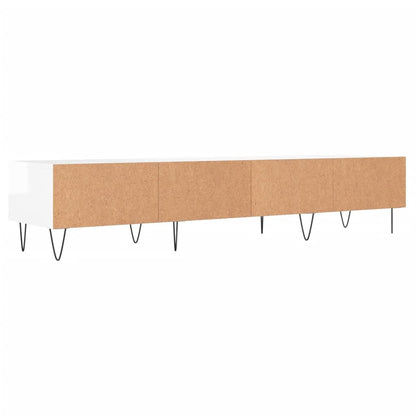 TV-Møbel Høyglans Hvit TV-benk 150x36x30 cm