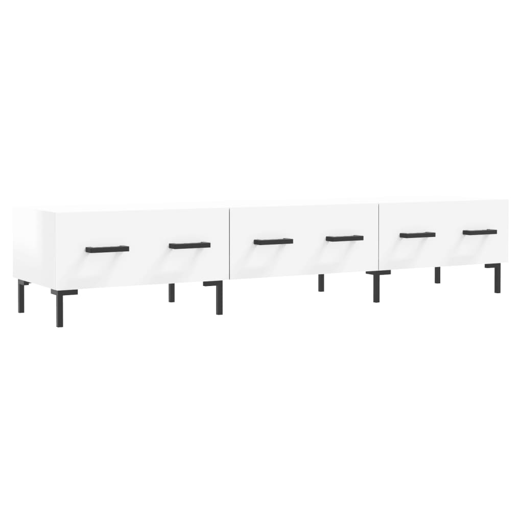 TV-Møbel Høyglans Hvit TV-benk 150x36x30 cm