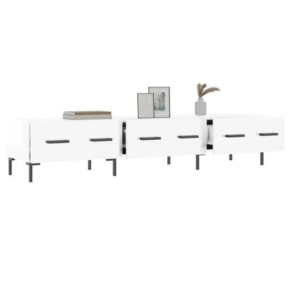 TV-Møbel Høyglans Hvit TV-benk 150x36x30 cm