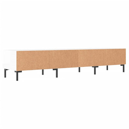 TV-Møbel Høyglans Hvit TV-benk 150x36x30 cm