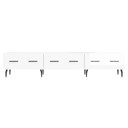 TV-Møbel Høyglans Hvit TV-benk 150x36x30 cm