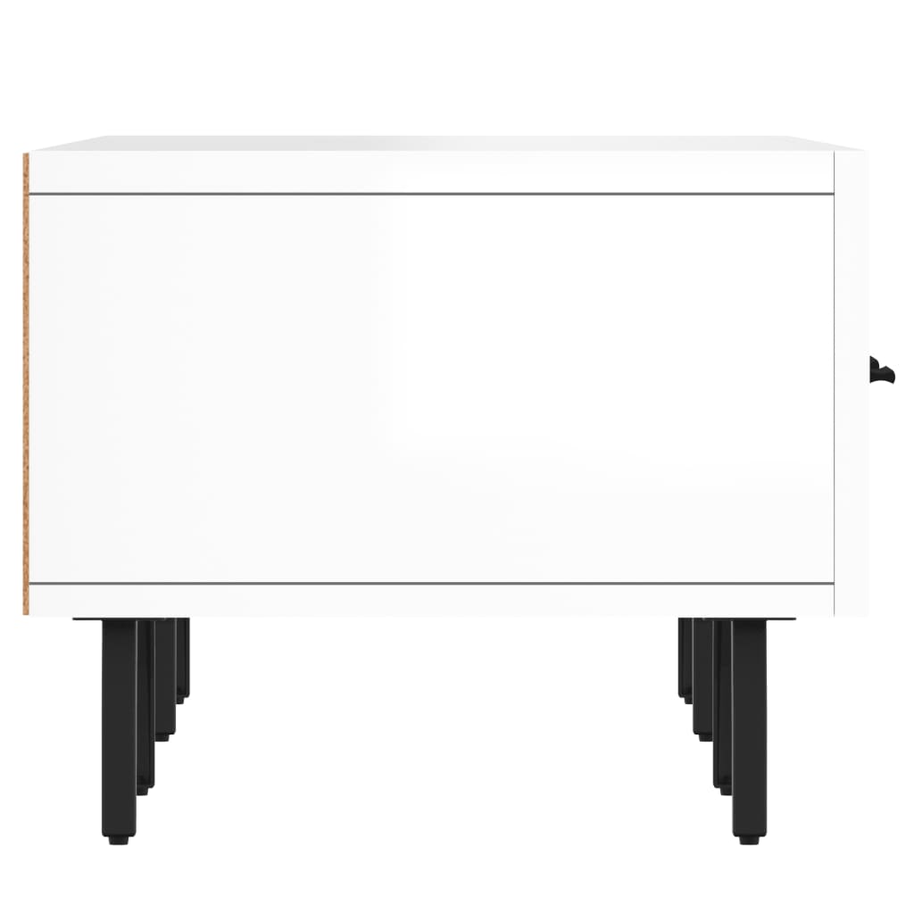 TV-Møbel Høyglans Hvit TV-benk 150x36x30 cm