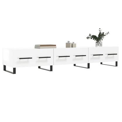 TV-Møbel Høyglans Hvit TV-benk 150x36x30 cm