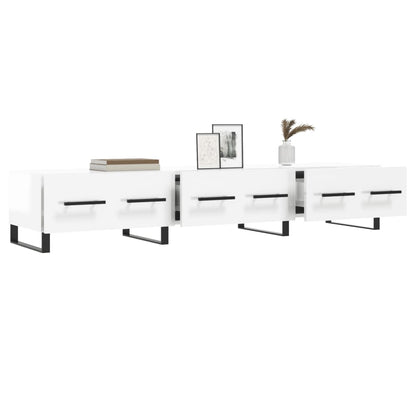 TV-Møbel Høyglans Hvit TV-benk 150x36x30 cm