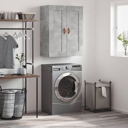 Veggskap Betonggrå 69,5x34x90 cm