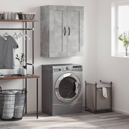 Veggskap Betonggrå 69,5x34x90 cm