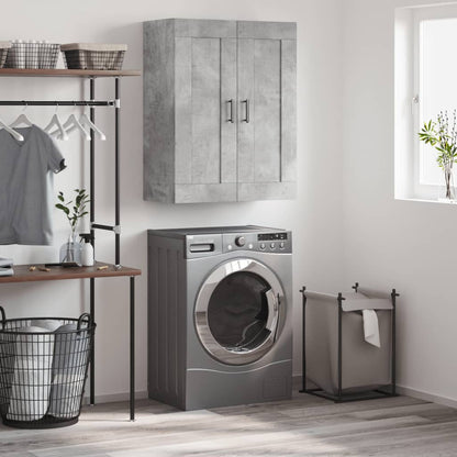 Veggskap Betonggrå 69,5x34x90 cm