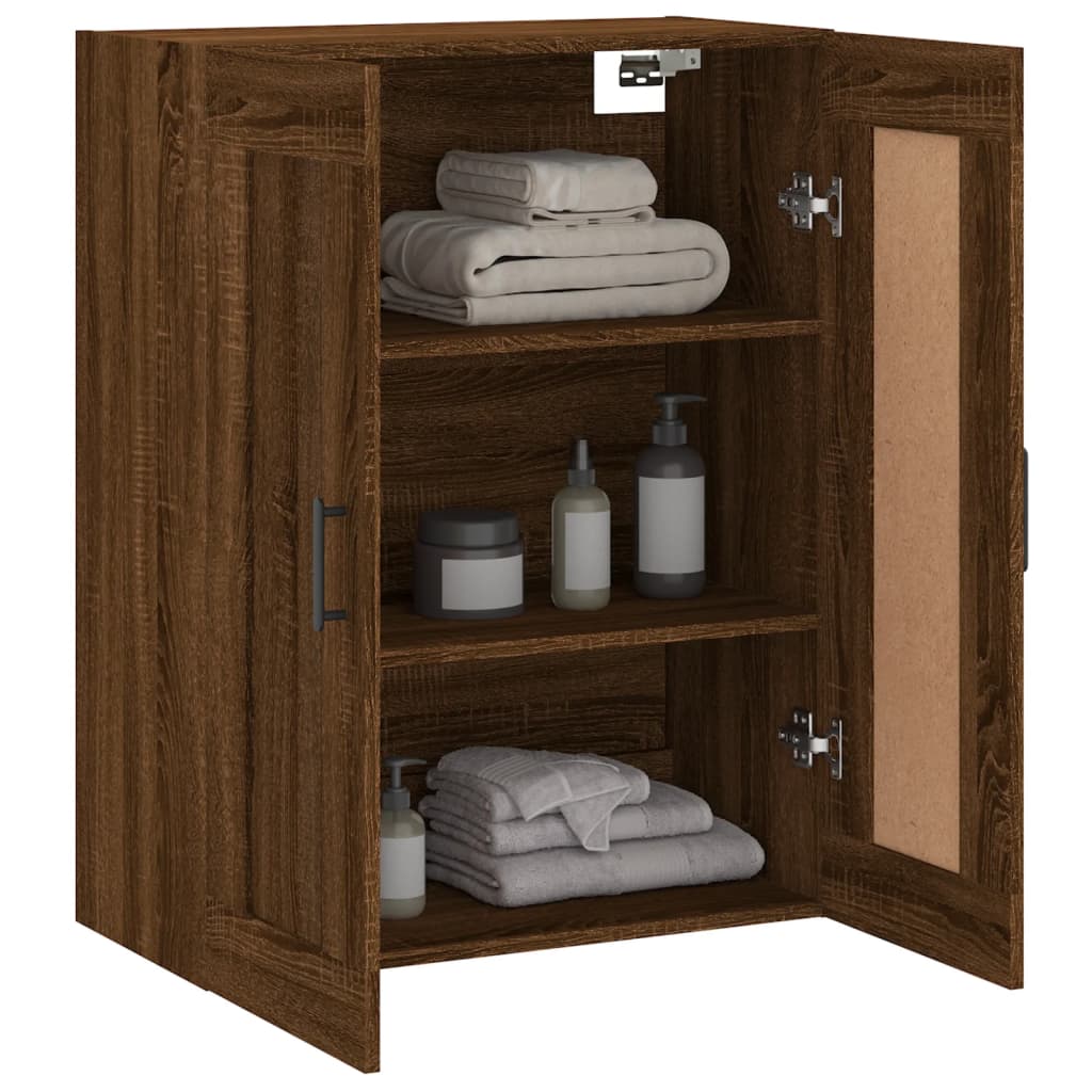 Veggskap Brun Eik 69,5x34x90 cm