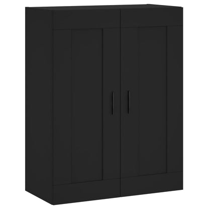 Veggskap Svart 69,5x34x90 cm