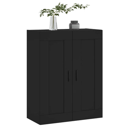 Veggskap Svart 69,5x34x90 cm