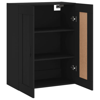 Veggskap Svart 69,5x34x90 cm