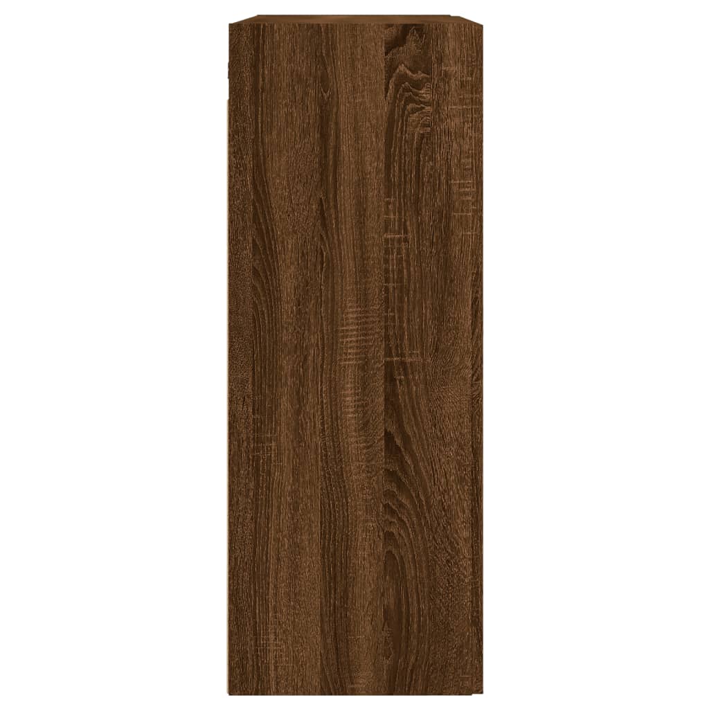 Veggskap Brun Eik 69,5x34x90 cm
