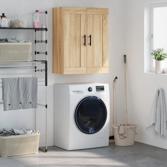 Veggskap sonoma eik 69,5x34x90 cm konstruert tre