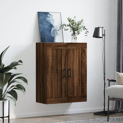 Veggskap Brun Eik 69,5x34x90 cm