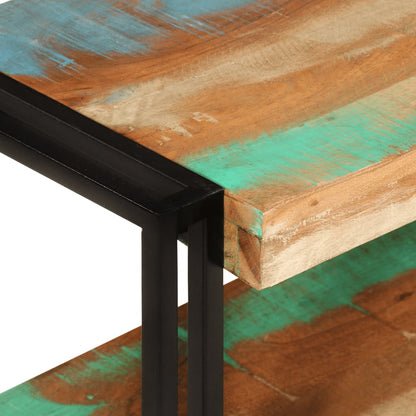 TV-Møbel Tre TV-benk gjenvunnet heltre 140x30x40 cm