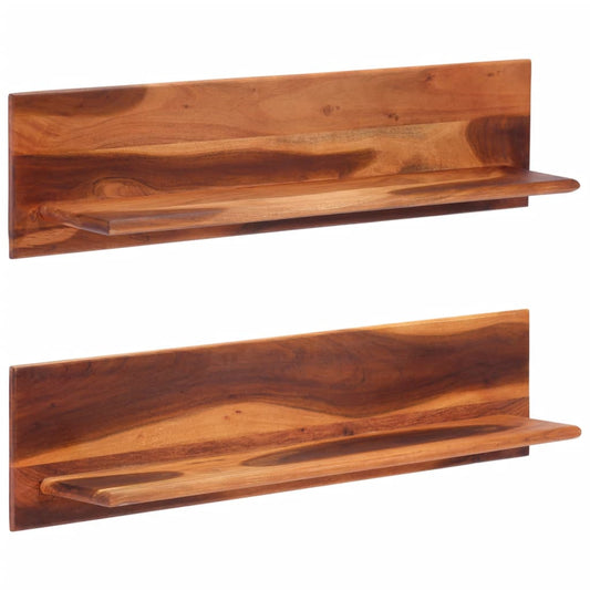 Vegghylle Tre 2 stk 112x20x26 cm heltre akasie