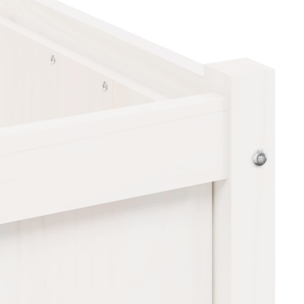 Utendørs Blomsterkasse Plantekasse Tre 70x70x70 cm heltre furu