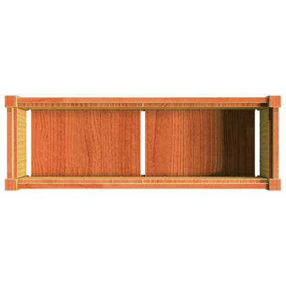 Hageplantekasse voksbrun 90x31x31 cm heltre furu
