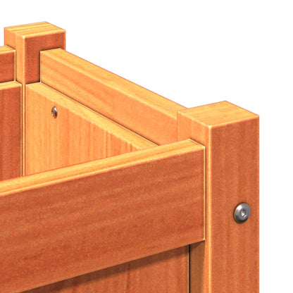 Hageplantekasse voksbrun 50x50x50 cm heltre furu