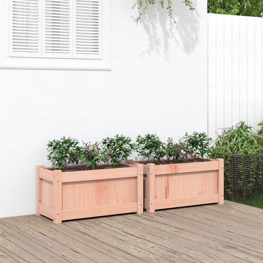 Utendørs Blomsterkasse Plantekasse Tre 2 stk heltre douglasgran
