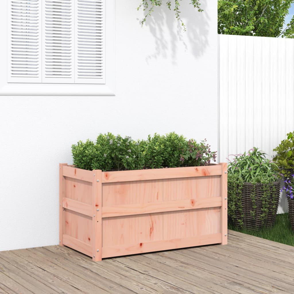 Utendørs Blomsterkasse Plantekasse Tre 90x50x50 cm heltre douglasgran
