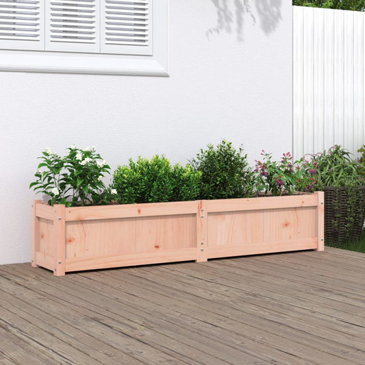 Utendørs Blomsterkasse Plantekasse Tre 150x31x31 cm heltre douglasgran