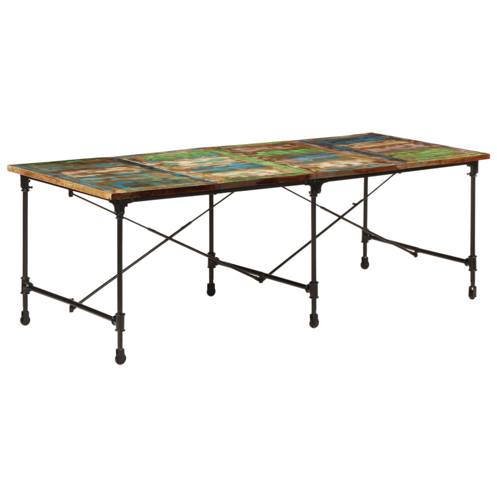 Spisebord Kjøkkenbord Tre 220x90x77 cm gjenvunnet heltre