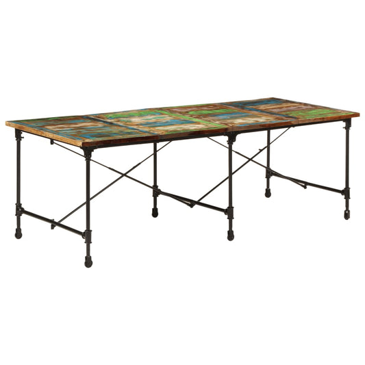 Spisebord Kjøkkenbord Tre 220x90x77 cm gjenvunnet heltre