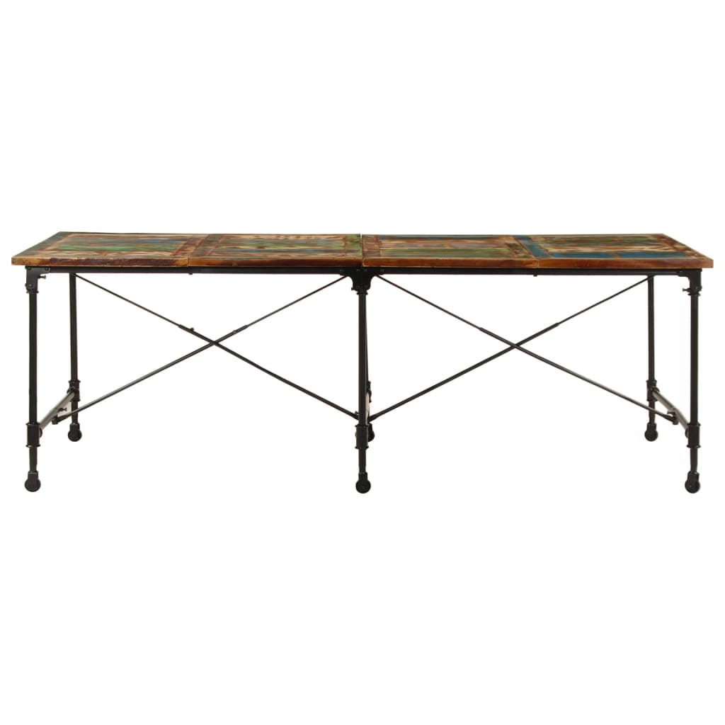 Spisebord Kjøkkenbord Tre 220x90x77 cm gjenvunnet heltre