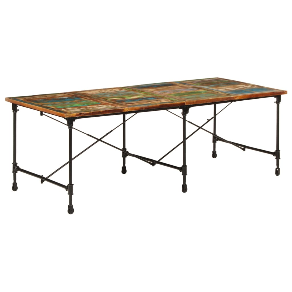 Spisebord Kjøkkenbord Tre 220x90x77 cm gjenvunnet heltre
