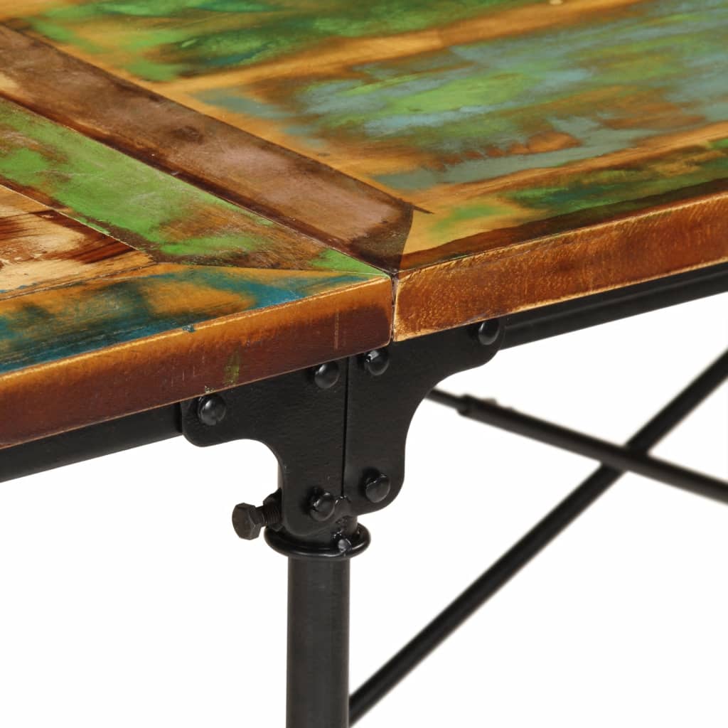 Spisebord Kjøkkenbord Tre 220x90x77 cm gjenvunnet heltre