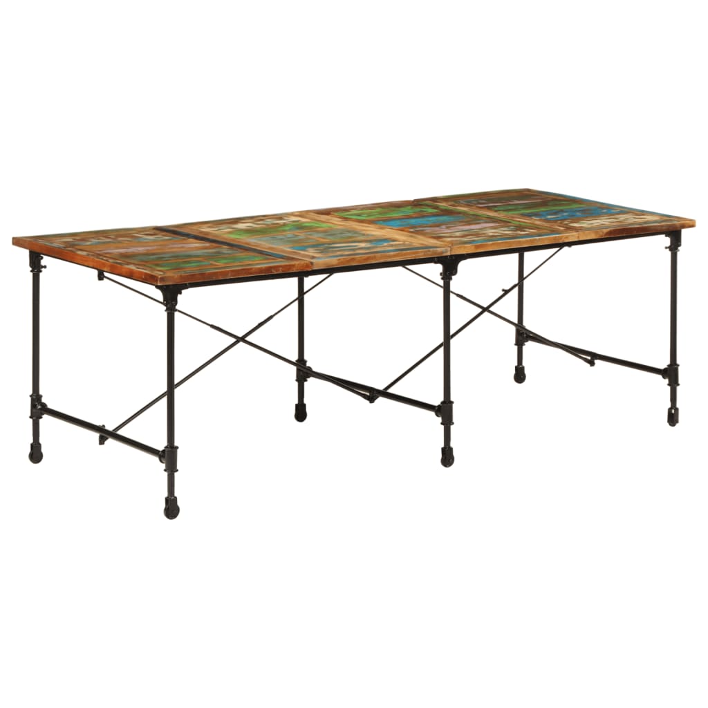 Spisebord Kjøkkenbord Tre 220x90x77 cm gjenvunnet heltre