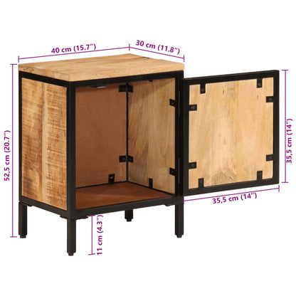 Nattbord Sengbord Tre heltre mangotre 40x30x52,5 cm