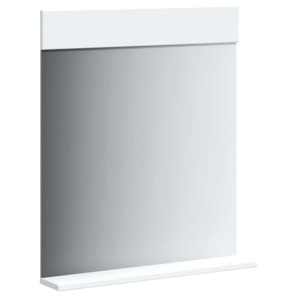 Baderomsspeil med hylle BERG hvit 60x12x70 cm heltre