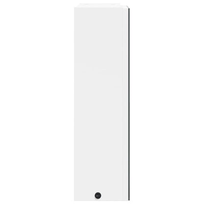 Baderomsspeilskap med LED-lys Hvit 45x13x52 cm