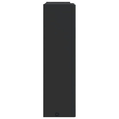 Baderomsspeilskap med LED-lys Svart 45x13x52 cm