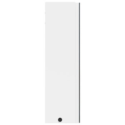 Baderomsspeilskap med LED-lys Hvit 60x13x52 cm